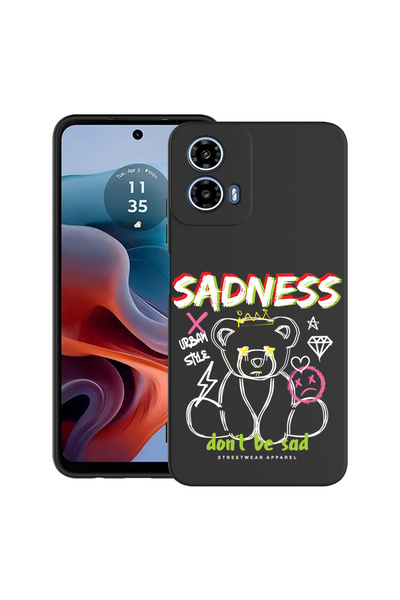bestcase Carcasă ultra subțire TPU pentru Motorola Moto G45, Teddy Bear Sadne...