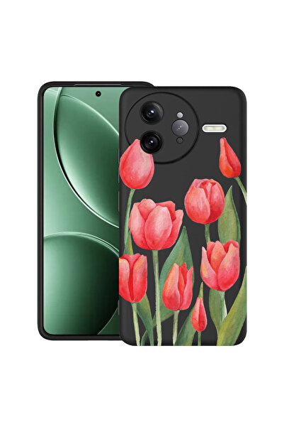 bestcase Carcasă ultra subțire TPU Mat pentru Poco F7 Ultra, lalele roșii, 20...