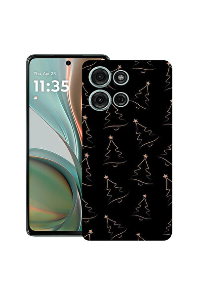 bestcase Carcasă ultra subțire din TPU pentru Motorola Edge 50, Brad de Crăci...