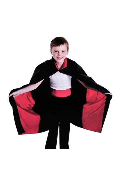 OEM Pelerină pentru copii, model Dracula, mărime universală, negru și roșu