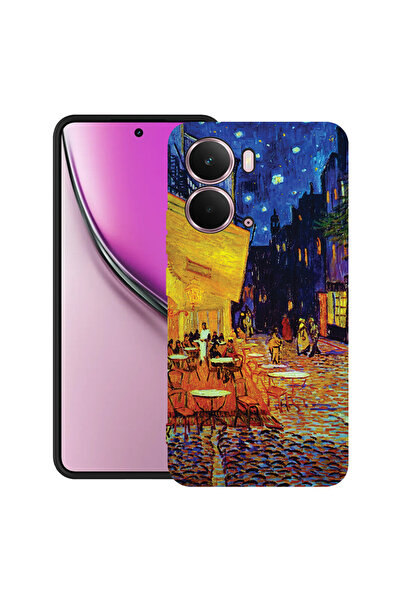 bestcase Carcasă ultra subțire TPU Mat pentru Realme P3, Terasa Van Gogh Café...