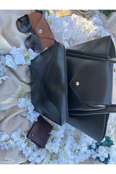 beda Siyah renkli yavrulu çanta