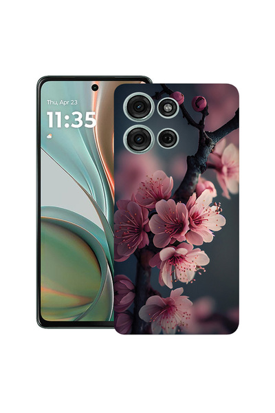 bestcase Carcasă ultra subțire TPU pentru Motorola Moto G Play (2025), floare...