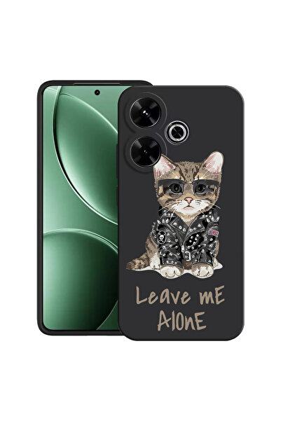 bestcase Carcasă ultra subțire TPU pentru Xiaomi Redmi 13x, Leave Me Alone Ca...