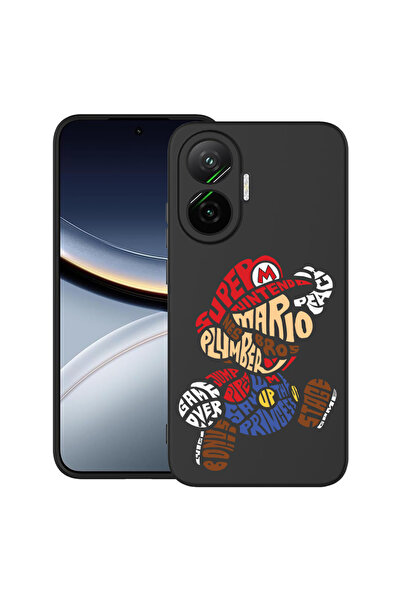 bestcase Carcasă ultra subțire TPU pentru Poco F7, caligrafie Super Mario, 20...