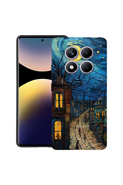 bestcase Carcasă ultra subțire TPU pentru Xiaomi Redmi Note 15 5G, Van Gogh C...