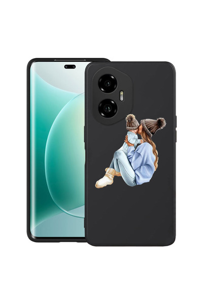 bestcase Carcasă ultra subțire TPU pentru Honor 300, mamă fată cu băiat, 2052...