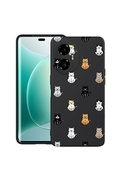 bestcase Carcasă ultra subțire TPU pentru Honor 300, model pisică, 2052017 B ...