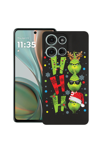 bestcase Carcasă ultra subțire din TPU pentru Motorola Edge 50, Grinch - Ho H...
