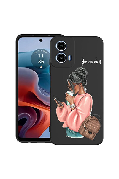 bestcase Carcasă ultra subțire din TPU pentru Motorola Moto G45, Shopping Gir...