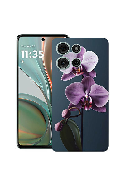 bestcase Carcasă ultra subțire din TPU pentru Motorola Edge 50, Mov Orchid, 2...