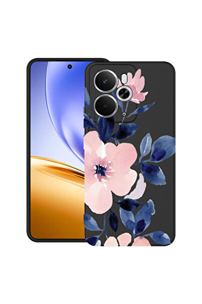 bestcase Carcasă ultra subțire TPU pentru Realme 14T, colecția Pastel Colors Flowers, 2052006 B 506