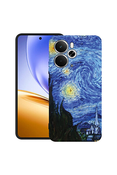 bestcase Carcasă ultra subțire TPU pentru Realme 14 5G, cu design Van Gogh - ...