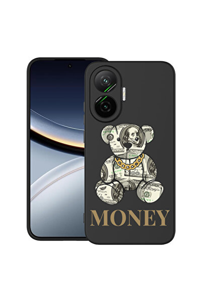 bestcase Carcasă ultra subțire TPU pentru Poco F7, ursuleț de pluș cu bani, 2...