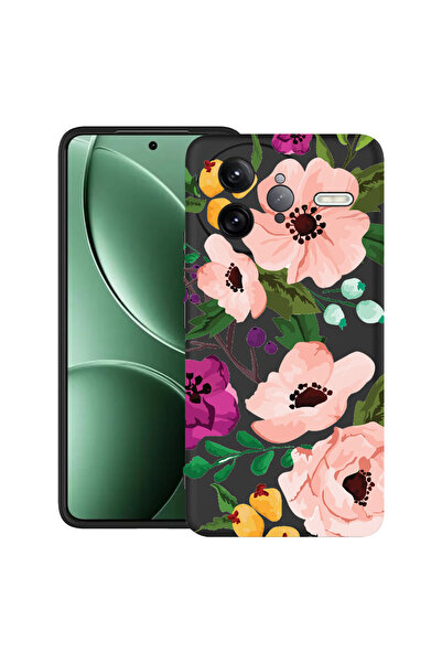 bestcase Carcasă ultra subțire TPU Mat pentru Poco F7 Ultra, flori pastelate,...