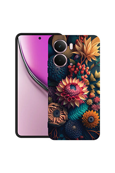 bestcase Carcasă ultra subțire TPU Mat pentru Realme P3, flori colorate, 2052...