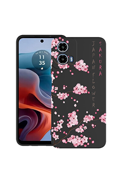 bestcase Carcasă ultra subțire TPU pentru Motorola Moto G45, culoare Cherry B...