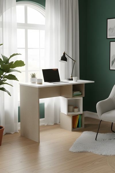 Viena BOX BUNNY Çalışma Masası Öğrenci Ofis Bilgisayar ve Çok Amaçlı Kullanım...