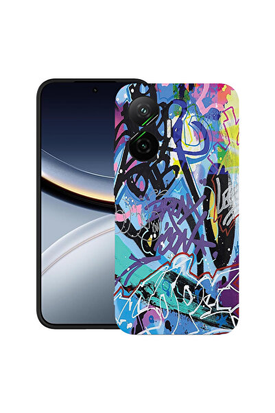 bestcase Carcasă ultra subțire TPU Mat pentru Poco F7, Graffiti, 2052009 B 1184