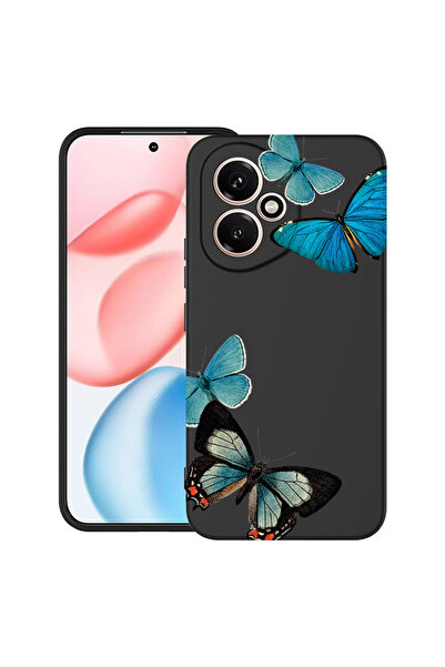 bestcase Carcasă ultra subțire TPU pentru Honor 400, fluturi albaștri frumoși...