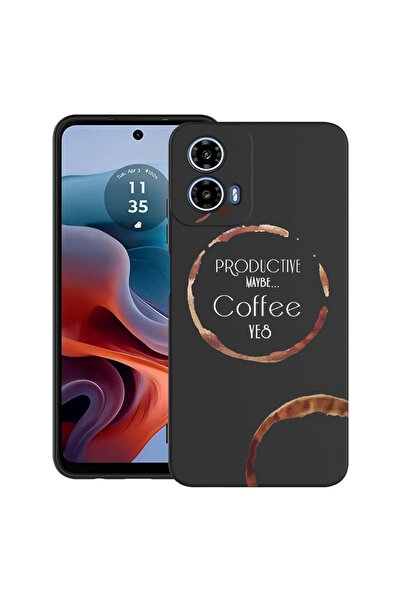 bestcase Carcasă ultra subțire TPU pentru Motorola Moto G45, culoare cafea, 2...