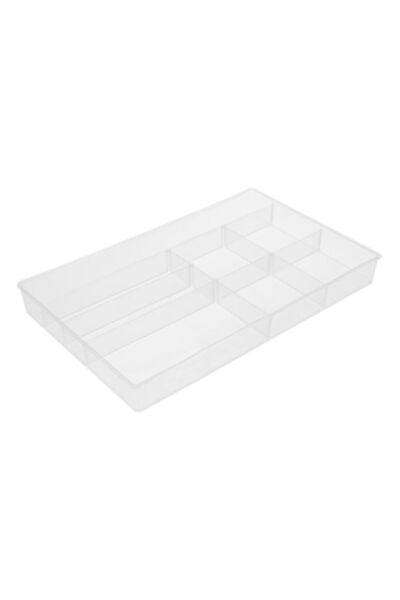 SHOPIENS Organizator de sertare Shopiens® din plastic transparent cu 8 compar...