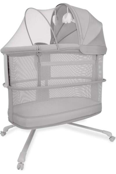 Mini Baby سرير اطفال كهربائي ذكي 3 في 1 بجانب السرير بجانب سرير النوم، 3 انواع من تعديل الارتفاع من ماستيلا