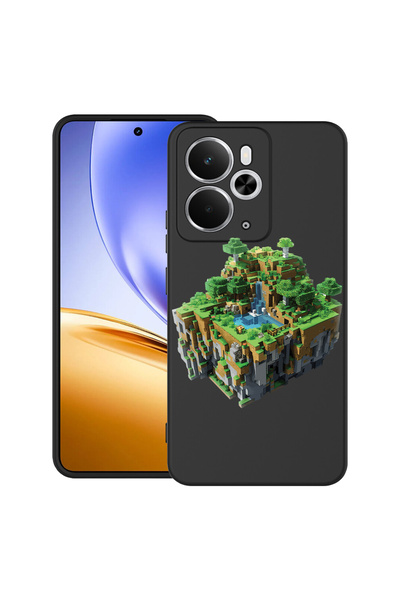bestcase Carcasă ultra subțire TPU pentru Realme 14 5G, cu design Minecraft W...