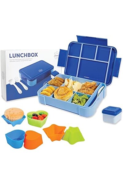 Generic Lunch Box for Kid School - Children's Lunch Box with 6 Compartments - 1330ml Leak-proof Lunchbox for