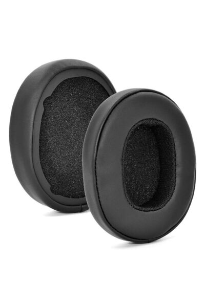 Edman Set de 2 pernițe pentru urechi pentru Skullcandy Crusher 3.0 / 2.0 / 360 /EVO/ANC, Hesh 3, piele, negru