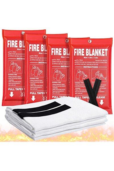 VINNYSEN Emergency Fire Blanket, for Home Kitchen, Fiberglass Fire Suppression Blanket Great for School