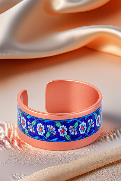 OSMANLI GÜMÜŞ Women's Copper Ring - Sunflower Model Special Edition