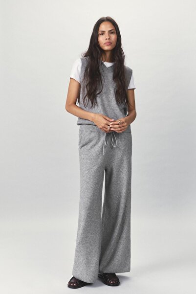 Pull & Bear Soft knit straight fit trousers