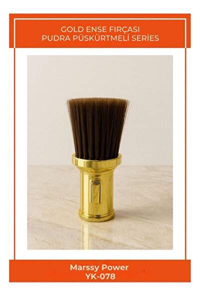 MP MARSSY POWER PROFESSİONAL YK-078 Gold Ense Fırçası Pudra Püskürtmeli
