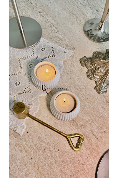 Pınar Akkuş 2’li Tealight Mumluk, Dekorasyon, Şamdan&Mumluk (Mumlar Dahil Değ...