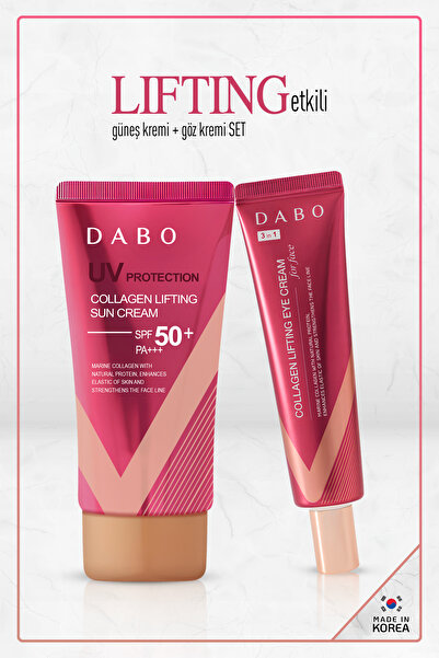 Dabo Collagen Lifting Etkili Güneş kremi ve Göz Kremi SET Made in Korea