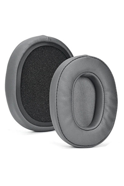 Edman Set de 2 pernițe pentru urechi pentru căști Skullcandy Crusher 3.0 / 2.0 / 360/EVO/ANC, piele, gri