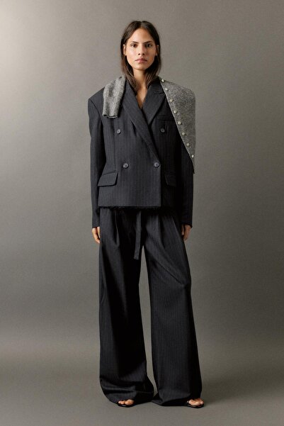 Pull & Bear Oversize pinstripe blazer