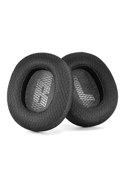 Edman Set de 2 pernițe pentru urechi pentru JBL E65BT/E65BTNC/Duet NC/650BTNC/660BTNC/650/750NC/V710, Plasă, Negru