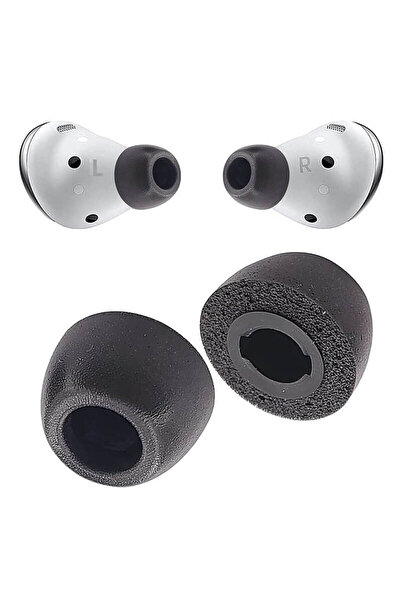 Edman Set de 2 dopuri de urechi din spumă cu memorie pentru căștile Samsung Galaxy Buds Pro, mărimea M, negru