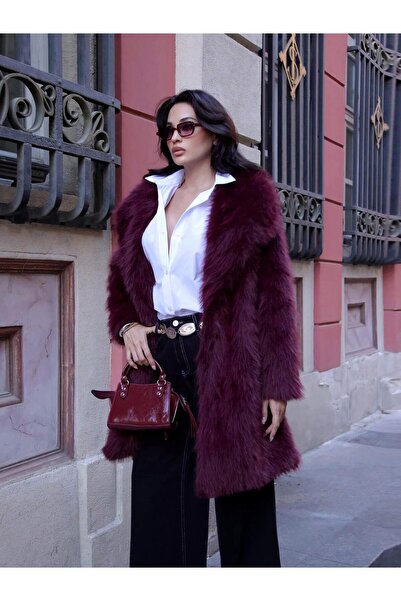 Coral Kürk Kaban 7925 Bordo