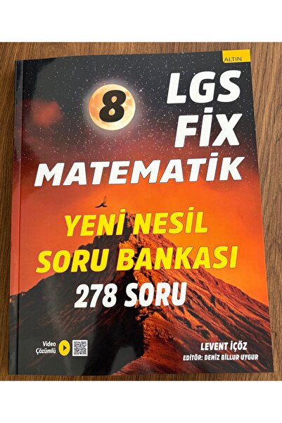 Levent İçöz Yayıncılık Lgs fix matematik Yeni nesil soru bankası - video çözümlü