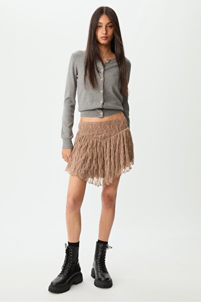 Stradivarius Dantel mini etek