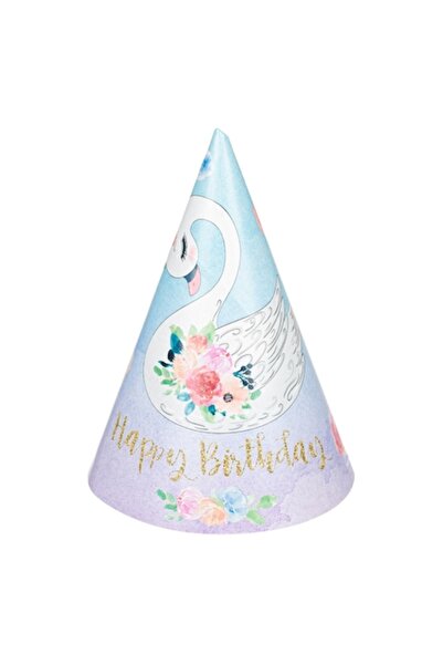 SHOPIENS Set 6 coifuri de petrecere Micuta Lebada Shopiens®, din carton cu mo...