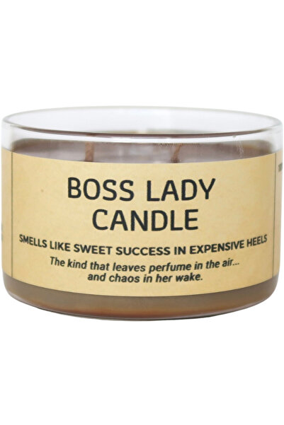 Candles with a mood Lumânare din ceară de soia turnată manual BOSS LADY Cafea - Cremă dulce - Caramel 190g