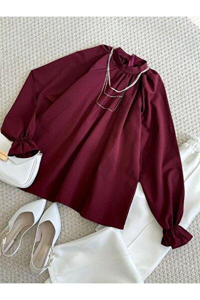 Mon Astre Elastic Sleeve Hijab Blouse