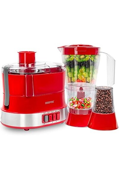 Generic محضر طعام متعدد الوظائف 4 في 1 من جيباس | خلاط كهربائي وعصارة، سرعتان مع وظيفة النبض