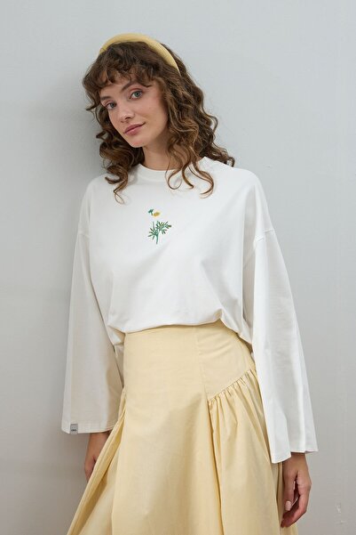 Ceylan Otantik Κορμάκι με κέντημα εκρού