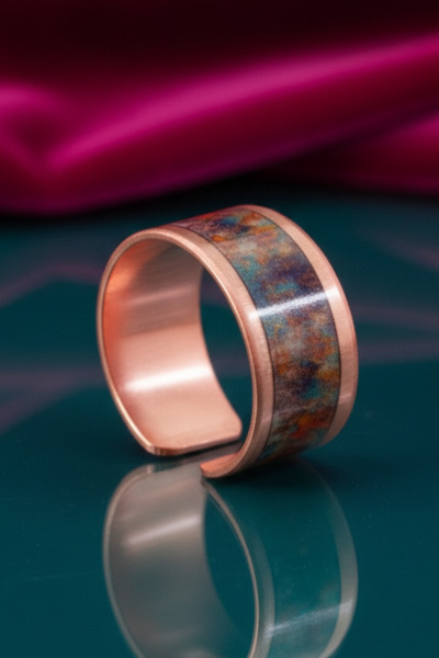 OSMANLI GÜMÜŞ Women's Copper Ring - World Model Special Edition