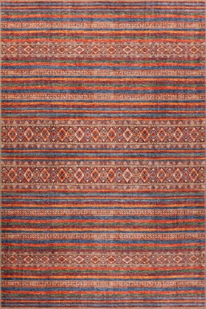 ARTLOOP Soul Etnik Desenli Dokuma Taban Dekoratif Kırmızı Halı AL 431